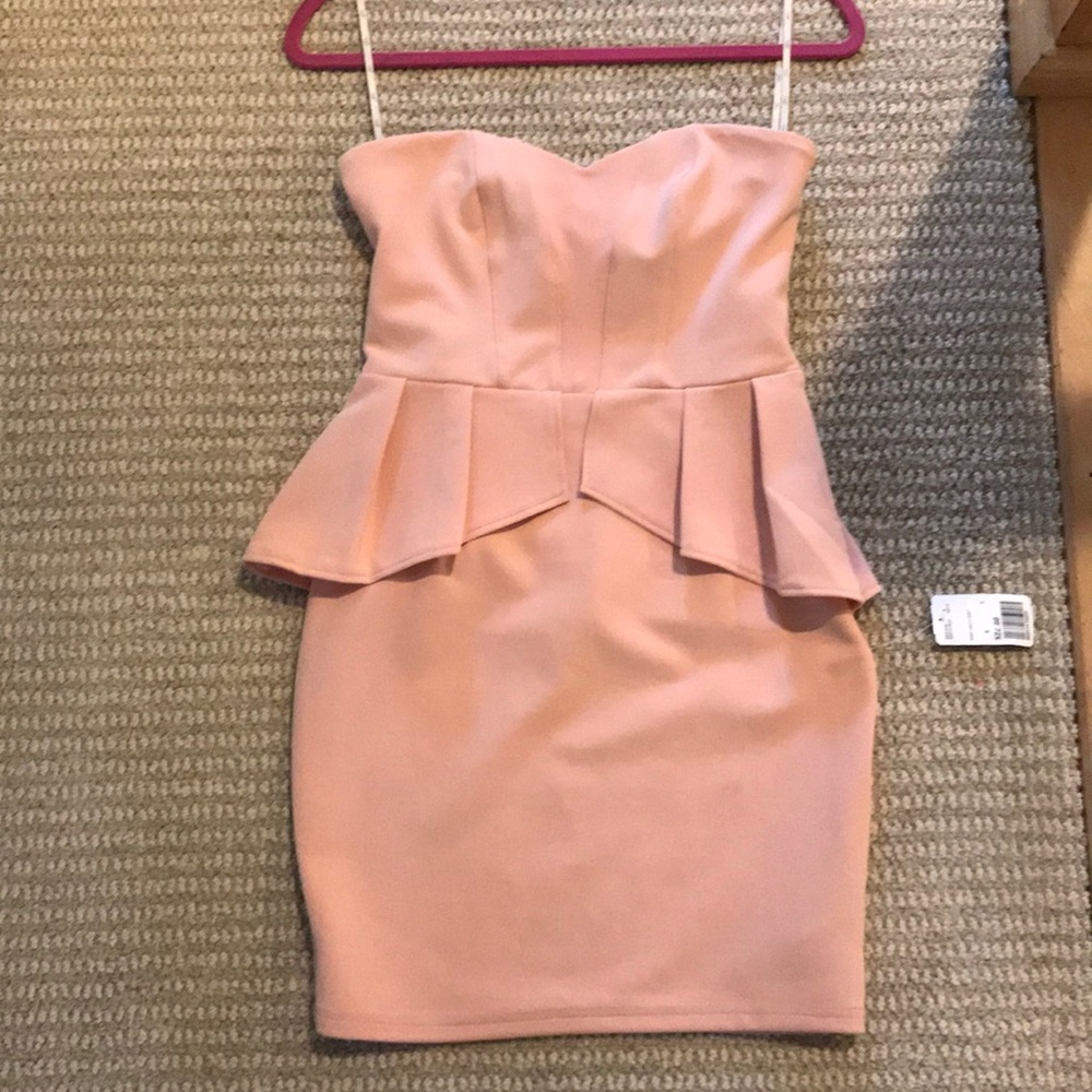 Cute in pink cocktail dress